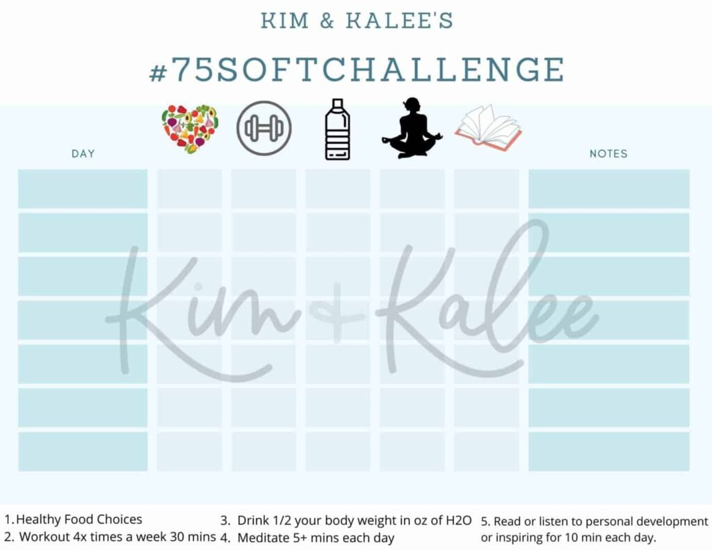 75 Soft – A realistic mind & body challenge that fits into a busy lifestyle!