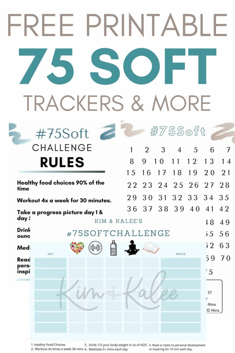 Free 75 Soft Printable Calendar, Worksheet & Template – 75 Soft